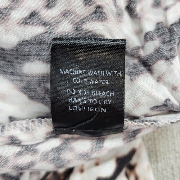 Olivaceous Womens Jumpsuit Size S White Brown Snake Print Halter Tassel Backless - Picture 13 of 13